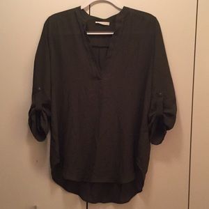 Olive Green Nordstrom Blouse